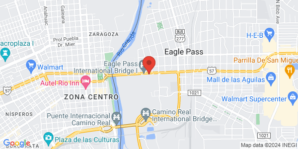 FAST interview location map for Eagle Pass Enrollment Center (PDS)