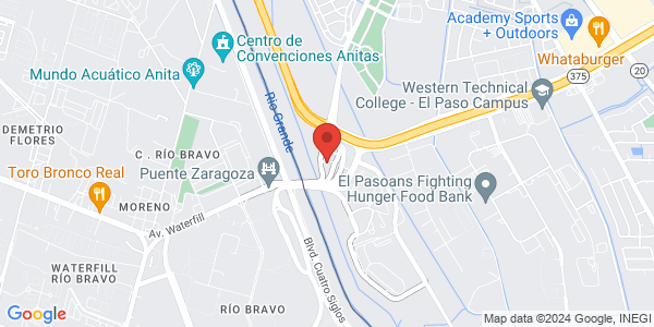 FAST interview location map for El Paso Enrollment Center (CJS)